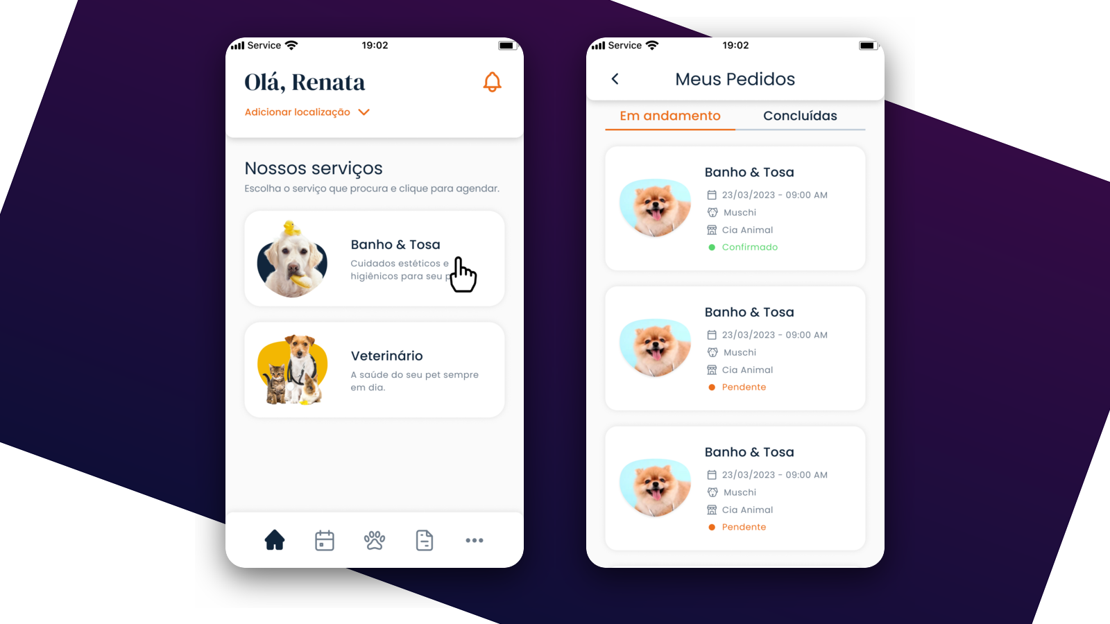 PetSimples — home e pedidos